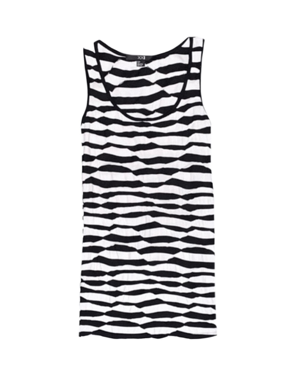 FOREVER 21 Women's Black And White Striped Sleeveless Dress
